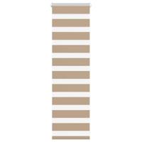 VidaXL Zebra blind 45x100 cm stofbreedte 40,9 cm polyester zandbruin - thumbnail
