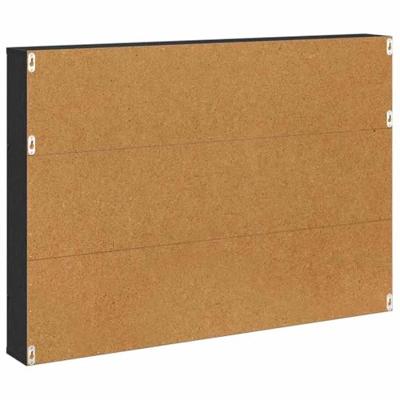 Tijdschrift Rek 2 pcs Zwart Eiken 100 x 12 x 70 cm Bewerkt hout