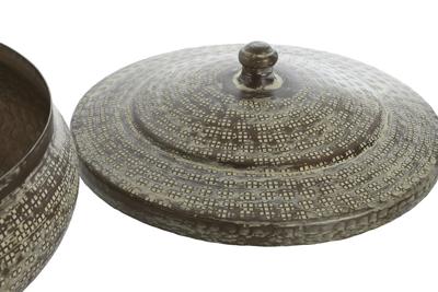 Decoratieve Doos Home ESPRIT Groen Aluminium 42 x 42 x 23 cm