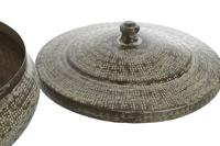 Decoratieve Doos Home ESPRIT Groen Aluminium 42 x 42 x 23 cm - thumbnail