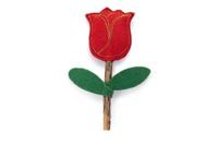 Beeztees kattenspeelgoed catnip en matatabi roos 12x4x2cm bruin/rood - thumbnail