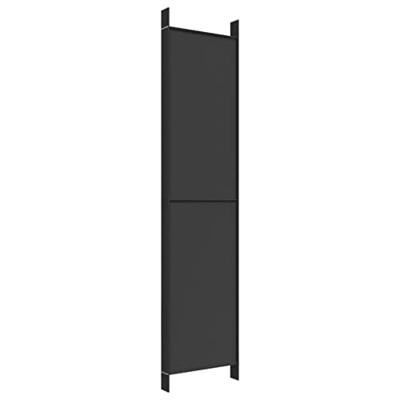 Kamerscherm met 6 panelen 300x220 cm stof zwart Kamerscherm met 6 panelen 300x220 cm stof zwart