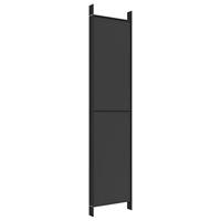 Kamerscherm met 6 panelen 300x220 cm stof zwart - thumbnail