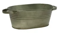 Pot ovaal zink 25x18x11cm - thumbnail