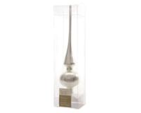 Decoris piek glas d6h26cm mat zilver - thumbnail
