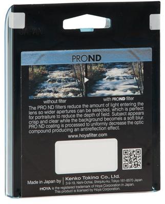 Hoya Grijsfilter PRO ND4 - 2 stops - 82mm Hoya Grijsfilter PRO ND4 - 2 stops - 82mm