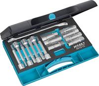 HAZET Schokdempergereedschapset 4915/15 | 1/2 inch (12,5 mm) vierkant hol | Binnen-TORX®-profiel, Binnen-zeskant-profiel, Tapprofiel hol, - thumbnail