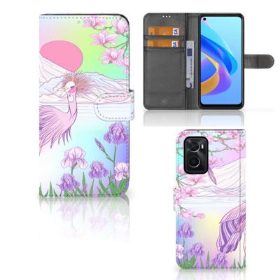 OPPO A76 | A96 | Telefoonhoesje | Met pasjeshouder | Bird