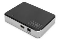 Digitus DA-70220 USB 2.0-hub 4 poorten Zwart, Zilver - thumbnail