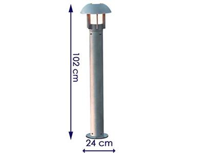 Vloerlamp Heimdal - Zilvergrijs