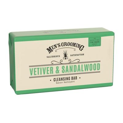 Scottish Fine Soaps Men's Grooming Vetiver & Sandalwood Cleansing Bar 220gr