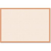 Sigel HO270 Papier Bureau onderlegger Millimeterpapier, Geruit Wit, Oranje (b x h) 59.5 cm x 41 cm - thumbnail