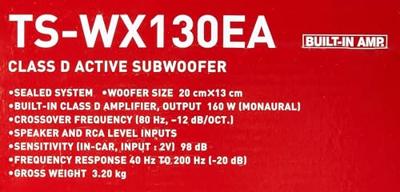 Pioneer TS-WX130EA Auto-subwoofer actief 160 W
