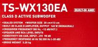 Pioneer TS-WX130EA Auto-subwoofer actief 160 W - thumbnail