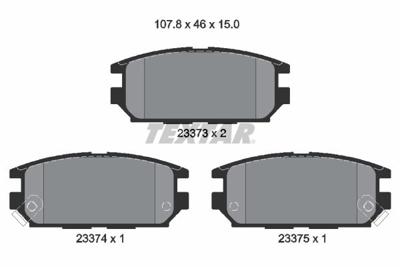 Remblokkenset, schijfrem 2337301