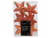 Ster plastic l2b7.5h7.5 cm pmpn 6st kerst Decoris - Decoris - thumbnail