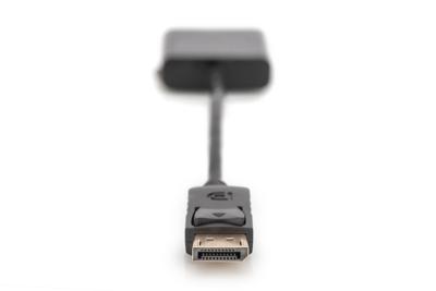 Digitus AK-340409-001-S DisplayPort / DVI Adapter [1x DisplayPort stekker - 1x DVI-bus 24+5-polig] Zwart 15.00 cm