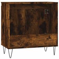 Badkamerkast 58x33x60 cm bewerkt hout gerookt eikenkleurig - thumbnail