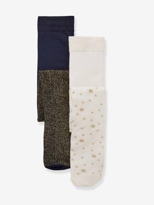 Set met 2 iriserende maillots babymeisje set iriserend beige