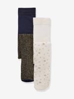 Set met 2 iriserende maillots babymeisje set iriserend beige - thumbnail