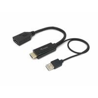 Equip 119039 hdmi to displayport adapter, 0.15 m, hdmi type a (standard) displayport, male, straight - thumbnail