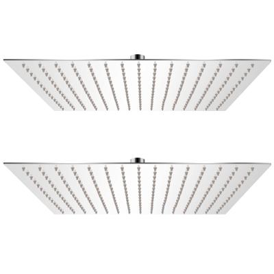 Regendouchekop 2 st 40x40 cm roestvrij staal