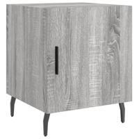Nachtkastjes 2 st 40x40x50 cm bewerkt hout grijs sonoma eiken - thumbnail