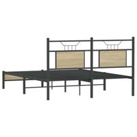 Bedframe zonder matras hout sonoma eikenkleurig 150x200 cm - thumbnail