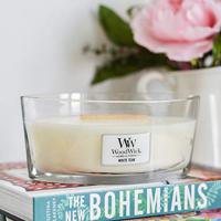 WoodWick ellipse candle white teak - thumbnail