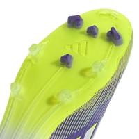 adidas F50 League Mid Gras / Kunstgras Voetbalschoenen (MG) Paars Wit Neongeel - thumbnail