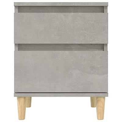 Nachtkastjes 2 st 40x35x50 cm betongrijs