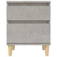 Nachtkastjes 2 st 40x35x50 cm betongrijs - thumbnail