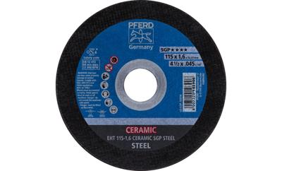 PFERD TOOLS EHT 115-1,6 CERAMIC SGP STEEL 61301516 Doorslijpschijf recht 115 mm 25 stuk(s) Staal PFERD TOOLS EHT 115-1,6 CERAMIC SGP STEEL 61301516 Doorslijpschijf recht 115 mm 25 stuk(s) Staal