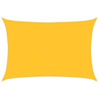Zonnezeil 160 g/m rechthoekig 5x6 m HDPE geel - thumbnail