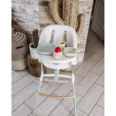 BEABA 4-delige siliconen zuignapschaal set - Geel