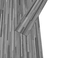 VidaXL Vloerplanken zelfklevend 5,21 m² 2 mm pvc gestreept grijs - thumbnail