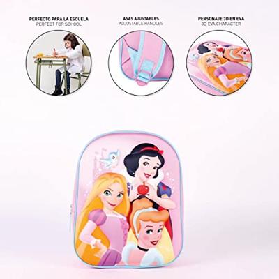 Disney princess 3D schooltas 31x25x10 cm