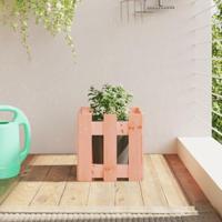 VidaXL Plantenbak met hekontwerp 30x30x30 cm massief dougashout - thumbnail