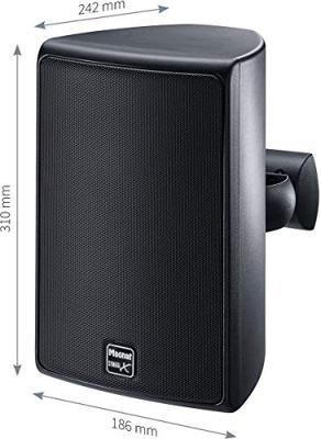 Magnat Symbol X 160, indoor en outdoor plankluidspreker, compacte luidspreker voor professionele en semi-professionele geluiden, spatwaterdicht, 1 paar