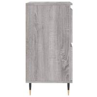 Dressoir 60x30x75 cm bewerkt hout grijs sonoma eikenkleurig - thumbnail