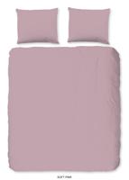 Good Morning Dekbedovertrek "uni dessin" - Roze - (140x200/220 cm) - Katoen - thumbnail