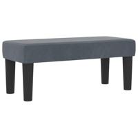 Boxspring Bed met Matras & Bank Donkergrijs 100x200 cm Fluweel - thumbnail