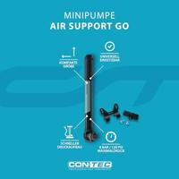CONTEC minipomp "air support go" ct mini pumps air support go black/green - thumbnail