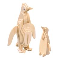 Houten Bouwpakket Pinguin Familie - thumbnail