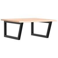 Badkamer wandschap staal en massief eikenhout - thumbnail