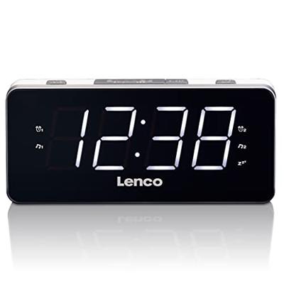 Lenco CR-18 Wekkerradio VHF (FM) FM Wekfunctie Wit