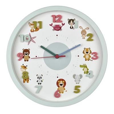 TFA Dostmann Little Animals Kwarts Wandklok 30.9 cm x 4.4 cm Lichtblauw TFA Dostmann Little Animals Kwarts Wandklok 30.9 cm x 4.4 cm Lichtblauw