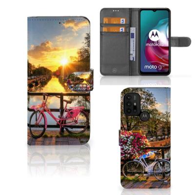 Motorola Moto G10 | G20 | G30 | Flip Cover | Amsterdamse Grachten | Portemonnee hoesje