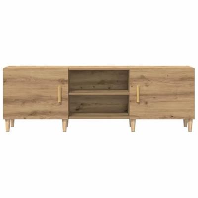 Tv-kast artisanaal eikenkleurig 150 x 30 x 50 cm Bewerkt hout