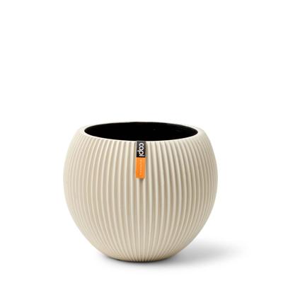 Capi Bloempot Vaas Bol Groove Beige Ø29cm